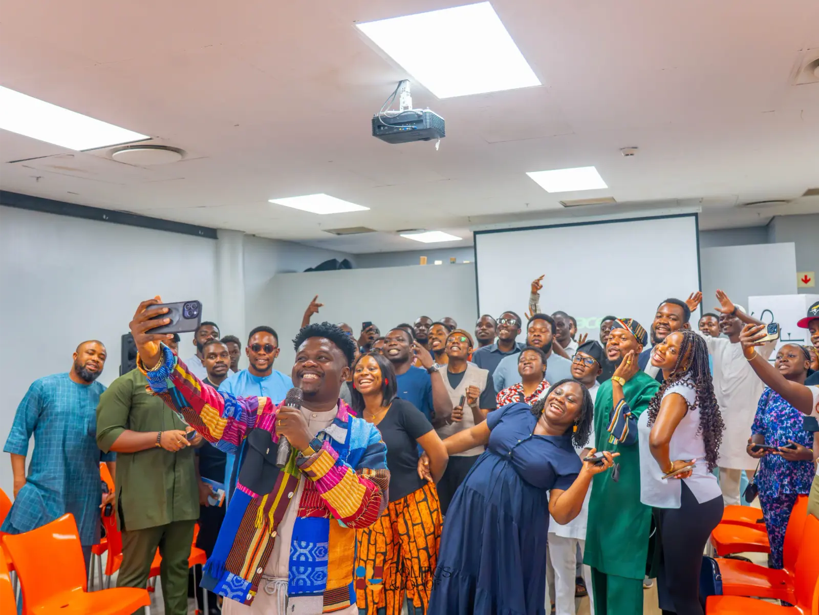 Hands raised in worship